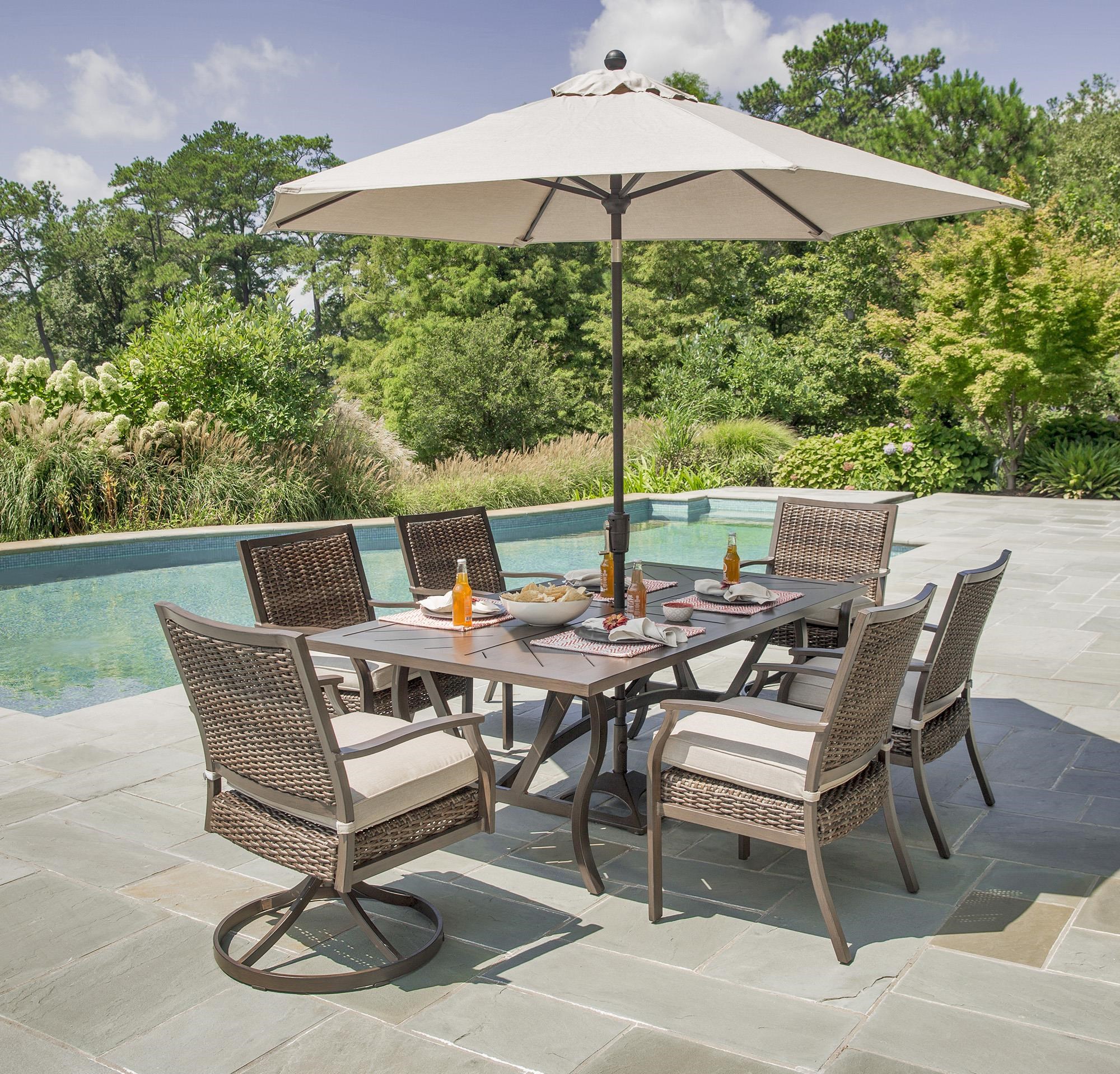 Oasis aluminum 2025 outdoor swivel rocker